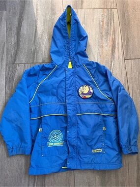 Vintage 2000s Disney Blue Buzz Lightyear Toy Story Spring/Fall Jacket Coat